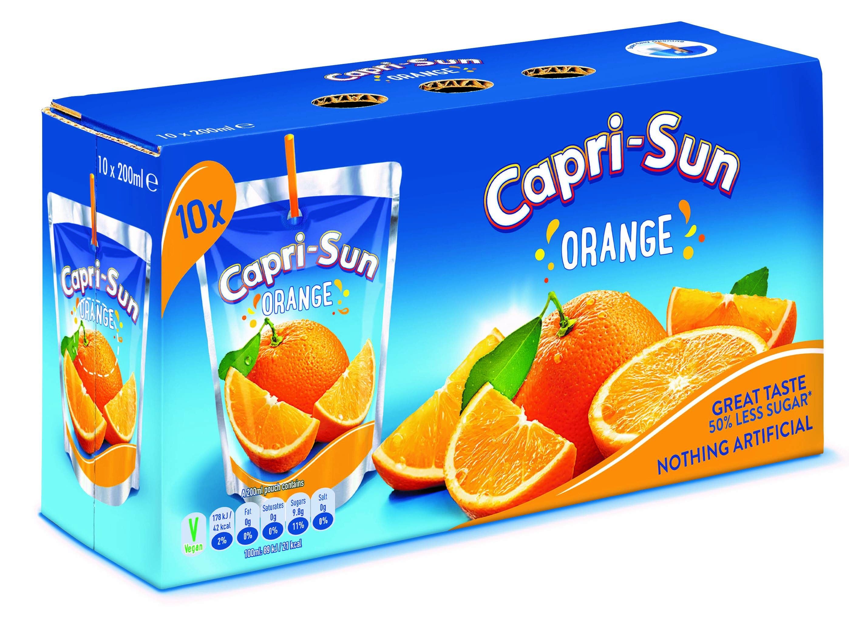 CCEP has cut the sugar content in its Capri-Sun fruit drinks by 50% to