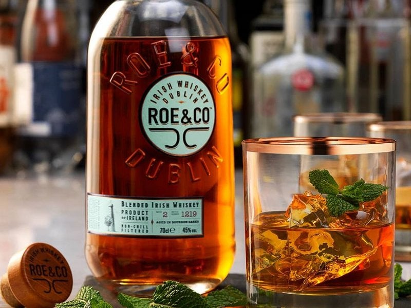 Roe & Co is a premium blended Irish whiskey. Image courtesy of Diageo.