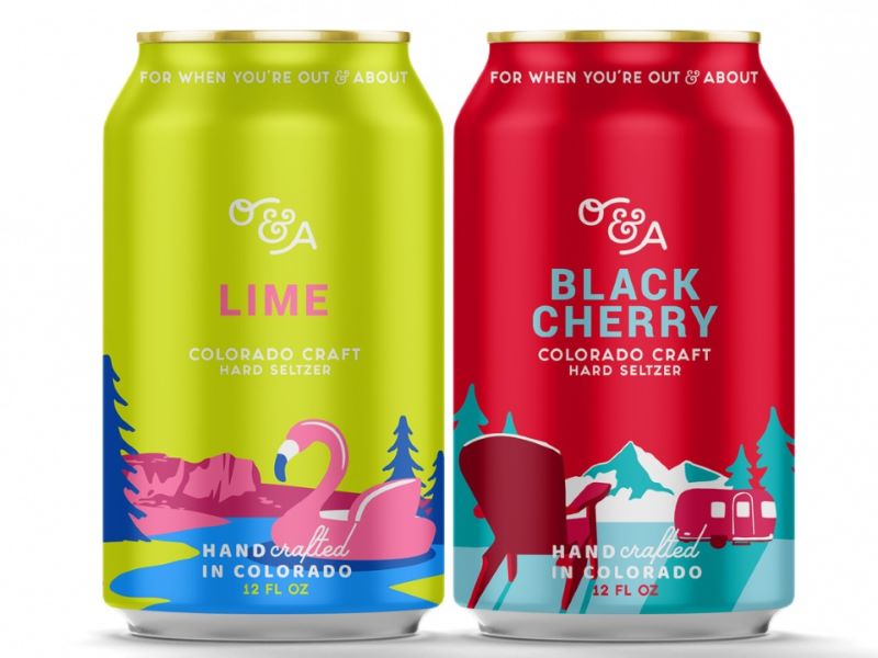 The O&A Colorado Craft Hard Seltzer was initially launched in two flavour offerings. Credit: Denver Beer Co.