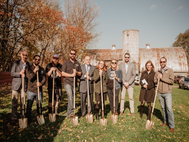 The construction of the new brewery officially began in October 2019. Credit: Prison City Brewing.