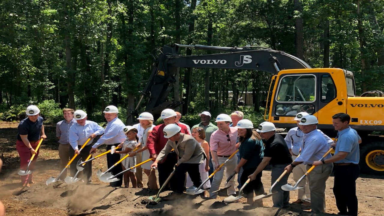 The ground-breaking event for Burnt Church Distillery’s new facility in Bluffton was held in May 2019. Credit: SouthernCarolina Alliance.