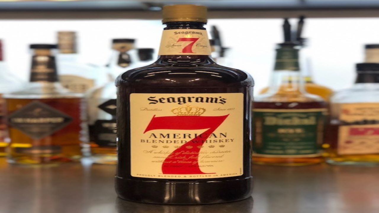 Diageo North America launched Seagram’s 7 Crown bottles, created from 100 % recycled plastic (rPET). Credit: Diageo.